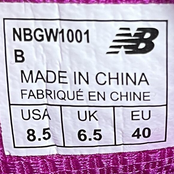 New Balance Minimus Spikeless Purple Womens US Size 8.5 NBGW1001 Golf Shoes - Picture 9 of 9